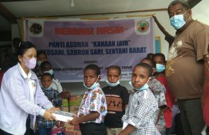 Ikawati ATR/BPN Kabupaten Jayapura, Kunjungi Panti Asuhan Kanan Jaya