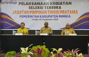 Pemkab Mimika Gelar Uji Kompetensi Seleksi Jabatan Tinggi Pratama
