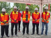Merah Berkibar, Fondasi Kuat Dibangun, Peletakan Batu Pertama Kantor PDI-P Mimika