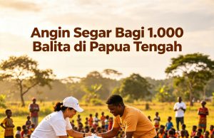 Angin Segar Bagi 1.000 balita di Papua Tengah