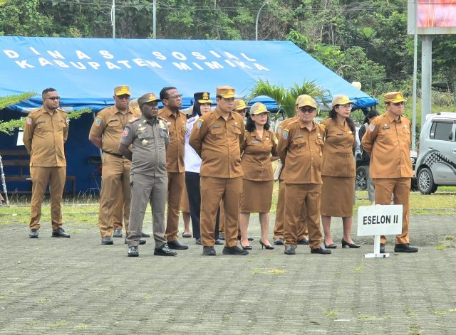 Para Kepala OPD peserta apel gabungan