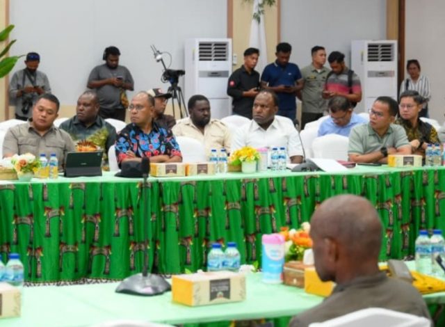 Pemda Provinsi Papua Tengah menggelar rapat koordinasi