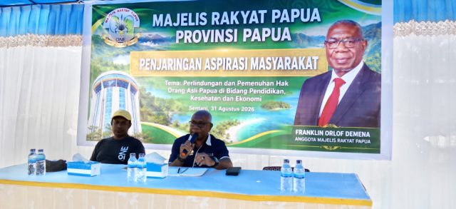 kegiatan Penjaringan Aspirasi triwulan II tahun 2026 oleh Anggota Majelis Rakyat Papua (MRP) Franklin O. Demena