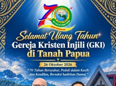 HUT ke-70 GKI di Tanah Papua